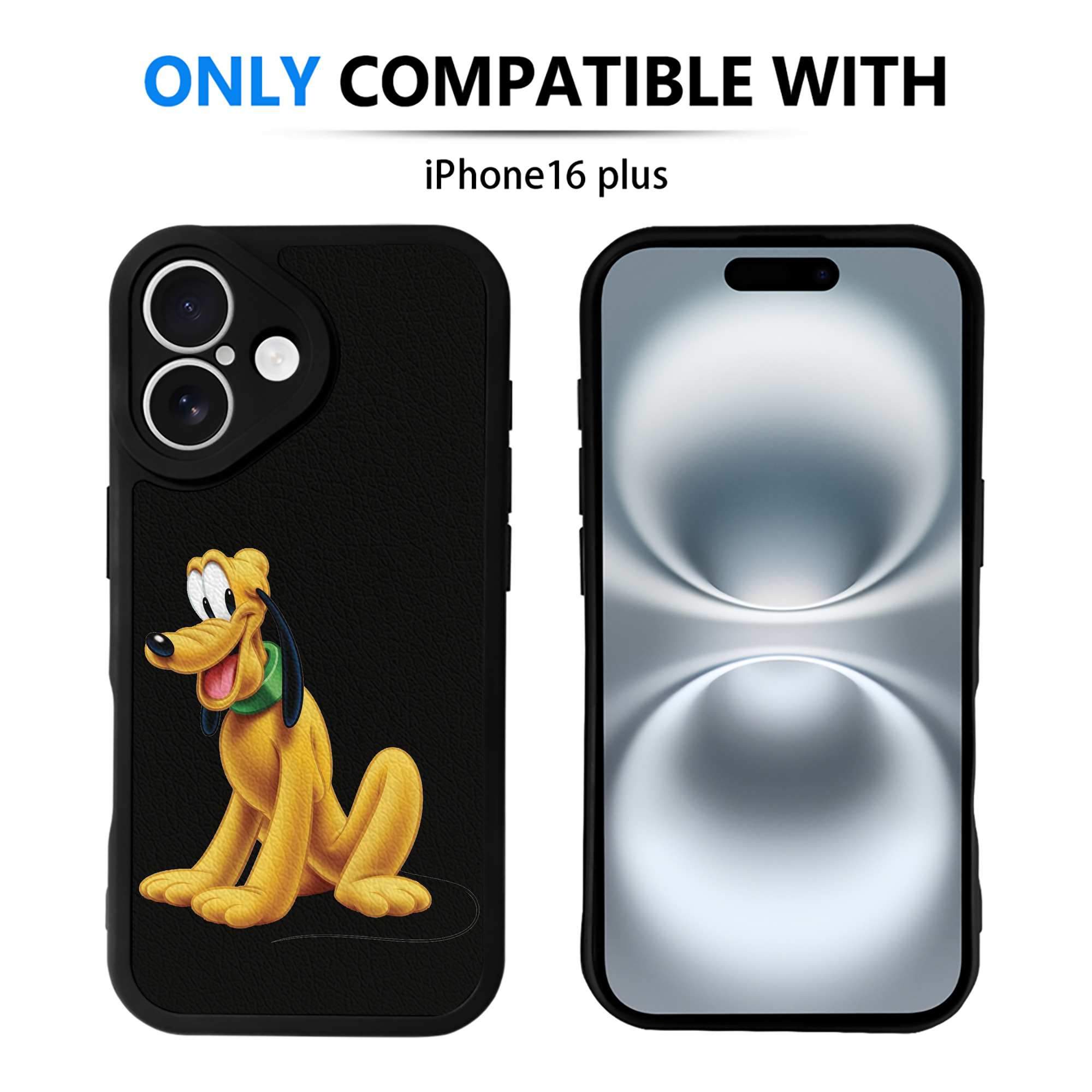 （画像用） ミッキーマウス Mickey Mouse 【iPhone 16シリーズ対応】シリコンスマホケース（レザー調） 材質：シリコン